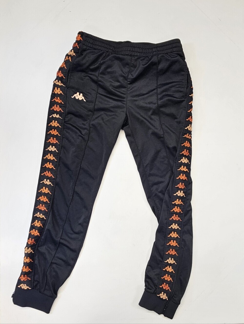 Kappa Mens Black 222 Banda Joggers Pants Size Medium